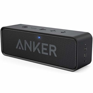 Anker SoundCore Mobiler Bluetooth 4.0 Lautsprecher, unglaubliche 24-Stunden-Akkulaufzeit und Dual-Treiber Wireless Speaker mit reinem Bass und eingebautem Mikrofon für iPhone, Samsung usw. (Schwarz) - 1