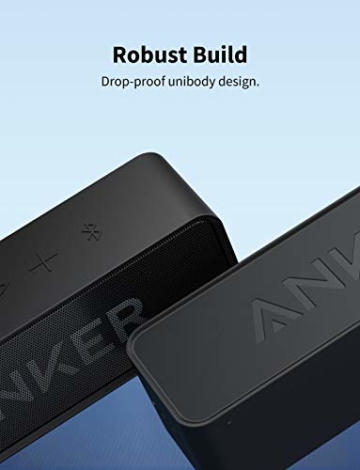 Anker SoundCore Mobiler Bluetooth 4.0 Lautsprecher, unglaubliche 24-Stunden-Akkulaufzeit und Dual-Treiber Wireless Speaker mit reinem Bass und eingebautem Mikrofon für iPhone, Samsung usw. (Schwarz) - 7