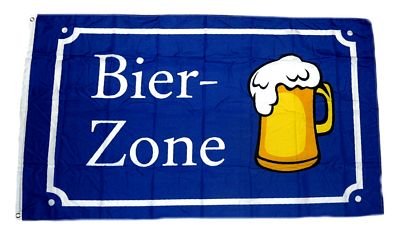 Fahne / Flagge Bier Zone 90 x 150 cm Fahnen Flaggen -