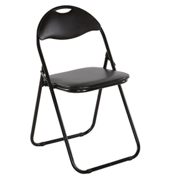 Klappstuhl Faltstuhl Gästestuhl Stuhl Metall in schwarz 6er Set 