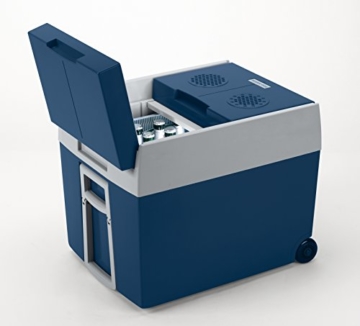 Mobicool W48 AC/DC - thermo-elektrische Kühlbox mit Rollen passend für eine komplette Getränkekiste/Bierkiste, 48 Liter, 12 V und 230 V für Auto, Lkw und Steckdose, A++ - 