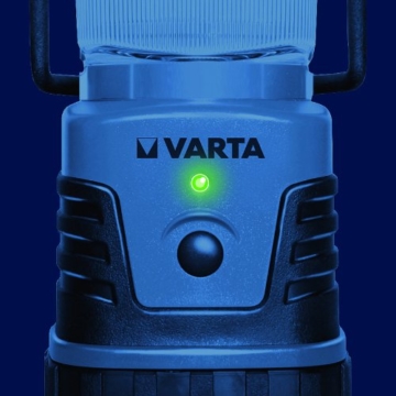 Varta 4 Watt LED Camping Lantern L20 3D Campinglampe Gartenlaterne Zeltlampe Laterne Leuchte Lampe Taschenlampe Flashlight spritzwassergeschützt (geeignet für Camping, Angeln, Garage, Notfall, Stromausfall) - 