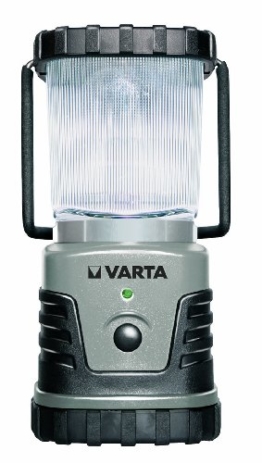 Varta 4 Watt LED Camping Lantern L20 3D Campinglampe Gartenlaterne Zeltlampe Laterne Leuchte Lampe Taschenlampe Flashlight spritzwassergeschützt (geeignet für Camping, Angeln, Garage, Notfall, Stromausfall) -