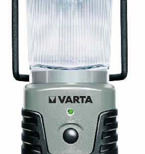 Varta 4 Watt LED Camping Lantern L20 3D Campinglampe Gartenlaterne Zeltlampe Laterne Leuchte Lampe Taschenlampe Flashlight spritzwassergeschützt (geeignet für Camping, Angeln, Garage, Notfall, Stromausfall) -