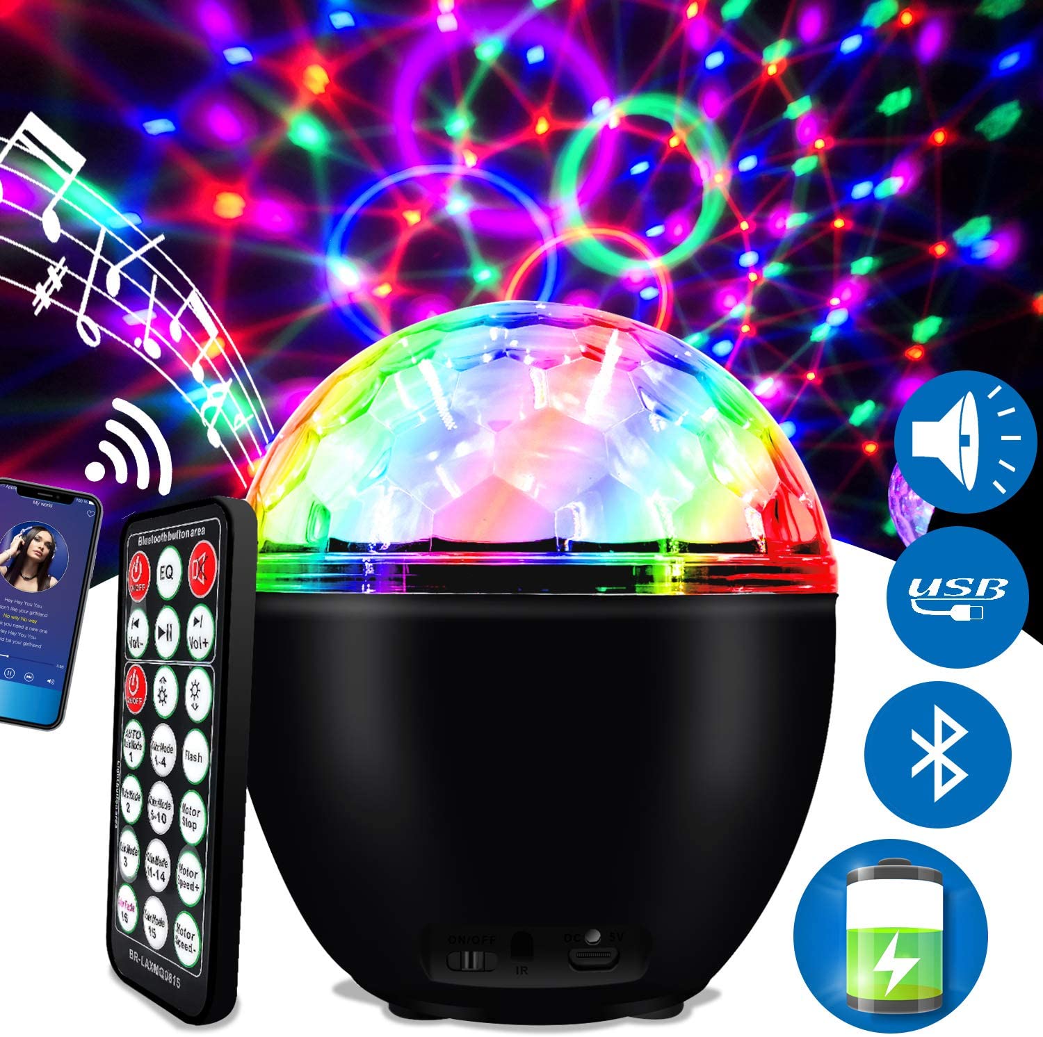 Kaufe Dj Beleuchtung Sound Party Auto USB Mini Disco Ball Lichter